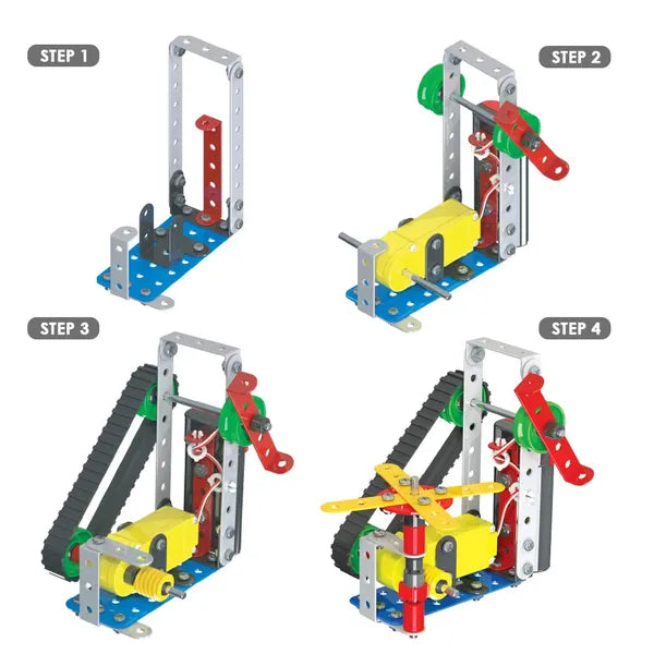 Mechanix Robotix 3 Motorized STEAM Educational Toy, Building and Construction Set for Boys and Girls Age 7+ Years