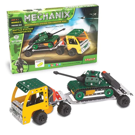 Mechanix Battle Station Transporter Smart Bag STEM Educational Toy, Building and Construction Based Activity Game for Boys and Girls Age 8+