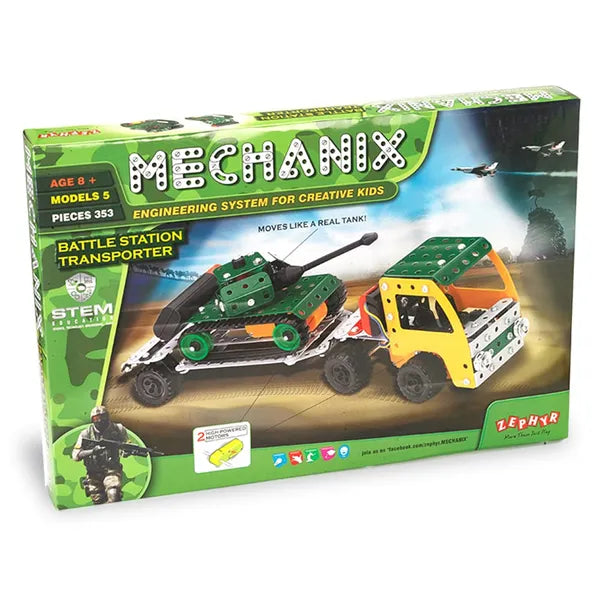Mechanix Battle Station Transporter Smart Bag STEM Educational Toy, Building and Construction Based Activity Game for Boys and Girls Age 8+