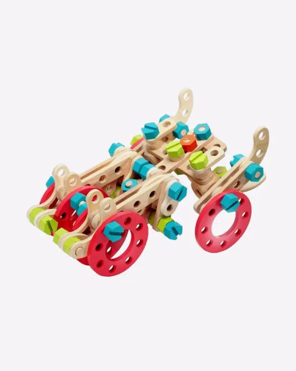 Fitting Combinations Wooden Blocks to enhance creativity for kids 73 Pcs Multicolor