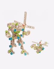 Fitting Combinations Wooden Blocks to enhance creativity for kids 73 Pcs Multicolor