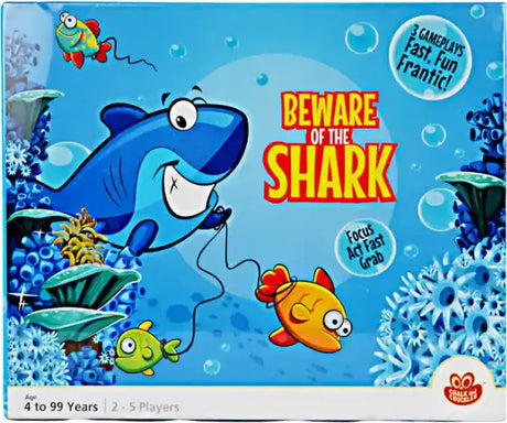 Chalk and Chuckles Beware of The Shark Board Game for Kids 4-8 Years Fun and Fast Games for Family and Boys Girls Age 5 Yrs and Up