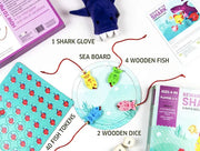 Chalk and Chuckles Beware of The Shark Board Game for Kids 4-8 Years Fun and Fast Games for Family and Boys Girls Age 5 Yrs and Up