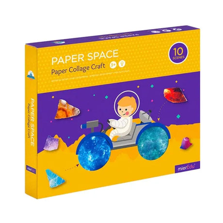 DIY Paper Collage Craft Paper Space Best Birthday Gift for Kids
