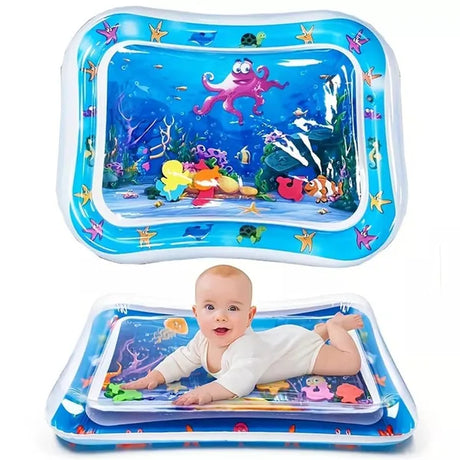 Inflatable Water Mat: Stimulating Play for Newborns, Interactive Promoting Sensory Development in a Safe and Enjoyable Water Filled Environment.