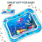 Inflatable Water Mat: Stimulating Play for Newborns, Interactive Promoting Sensory Development in a Safe and Enjoyable Water Filled Environment.
