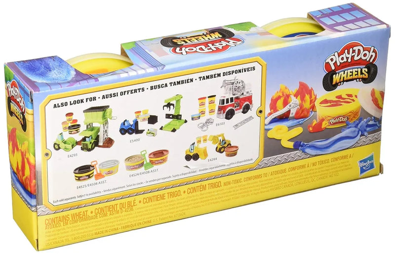 Play Doh Wheels Gravel Yard Construction Toy With Non Toxic Pavement Buildin' Compound Plus 3 Additional Colors,Multicolor