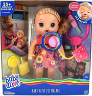 Baby Alive Sweet Tears Baby Blonde Hair Doll (Est Malade), Drinks And Cries Tears, With Doctor Visit Accessories, Toy For Kids Ages 3 Years Old And Up,Multicolor