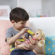 Baby Alive Sweet Tears Baby Blonde Hair Doll (Est Malade), Drinks And Cries Tears, With Doctor Visit Accessories, Toy For Kids Ages 3 Years Old And Up,Multicolor