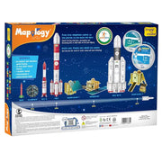 Imagimake Mapology Isro India'S Space Odyssey Rocket & Satellite Model Making 1 Piece Sets Astronaut & Space Toys; Educational Blocks Toy Puzzle 7+ Years Kids|3D Puzzle Building Set