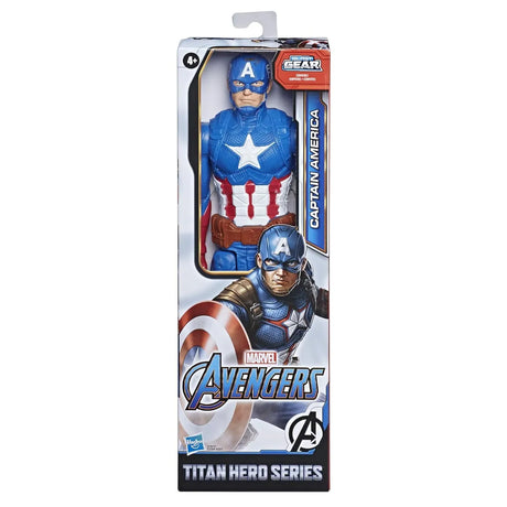 Marvel Avengers Titan Hero Series Captain America Action Figure 12-Inch Toy For Kids Ages 4 And Up