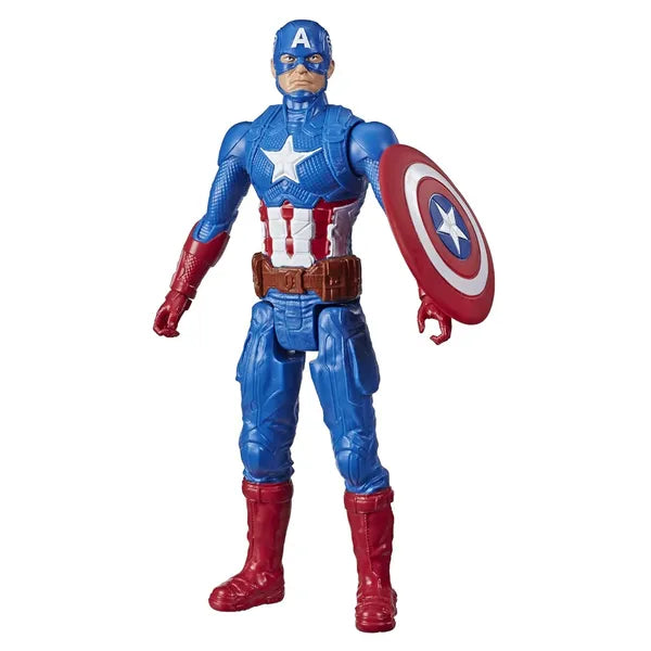 Avengers Marvel Titan Hero Series Collectible 12 Inch Captain America Action Figure, Toy for Ages 4 and Up