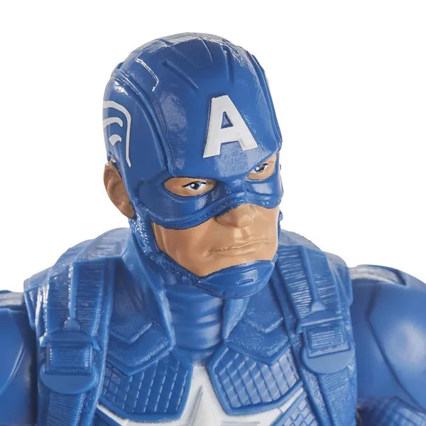 Avengers Marvel Titan Hero Series Collectible 12 Inch Captain America Action Figure, Toy for Ages 4 and Up