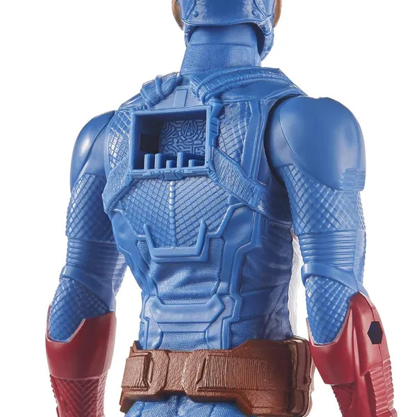 Avengers Marvel Titan Hero Series Collectible 12 Inch Captain America Action Figure, Toy for Ages 4 and Up