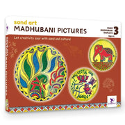 TOYKRAFTT Madhubani Sand Art Kit for Kids, Indian Art and Craft Kit for Girls & Boys 6 to 8 Years, Traditional Painting Activity Ideal Birthday Return Gift for Kids