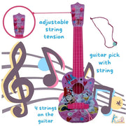 Minnie Musical Guitar for Toddlers Pink Sing Along Karaoke Junior Music Toy with Inbuilt Tones & Lights Educational Role Play Rockstar Guitar|Birthday Gift for Kids 3+ Years Old