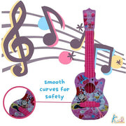 Minnie Musical Guitar for Toddlers Pink Sing Along Karaoke Junior Music Toy with Inbuilt Tones & Lights Educational Role Play Rockstar Guitar|Birthday Gift for Kids 3+ Years Old