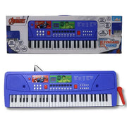 Avengers Keyboard Piano for Kids 61 Scale Organ Keys with Digital Screen & Microphone 16 Instrument Sounds,10 Rhythms, Record & Playback Educational Musical Toy for Kids 3+(USB/Battery)