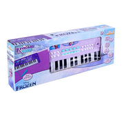 Frozen Keyboard Piano for Kids Elsa & Anna Theme Musical Toy with Microphone & USB Cable, 8 Rhythms & 8 Instrument Sounds, Educational Learning Toy for Boys & Girls 3+Years