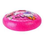 Minnie Hover Football LED Light Up Air Power Indoor Soccer Ball with Soft Foam Bumper & Super Slide Feature, Safe Gliding Game for Girls, Pink Character Birthday Gift for Kids 3+