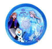 Frozen Theme Hover Football LED Light Up Air Soccer Ball with Soft Foam Bumpers Disney Elsa & Anna Indoor Sports Toy for Kids Boys & Girls 3+, Glides on Smooth Surfaces, Safe Active Play