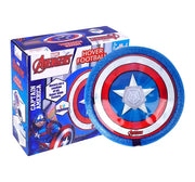 Kriiddaank Marvel Captain America Hover Football Air Power Soccer Ball with LED Lights & Soft Foam Bumper, Indoor Floating Soccer Disc for Kids 3+