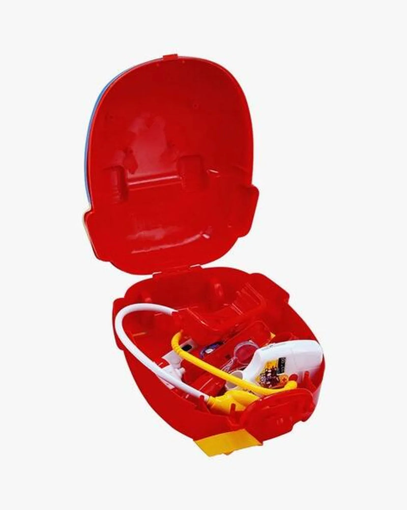 Kriiddaank Spiderman Battery Operated Doctor Suitcase Play Kit for Kids 3+ Years 2 in 1 Backpack Medical Set with Light & Sound Stethoscope,8 Realistic Pieces,Pretend Play Roleplay Toy for Boys Blue