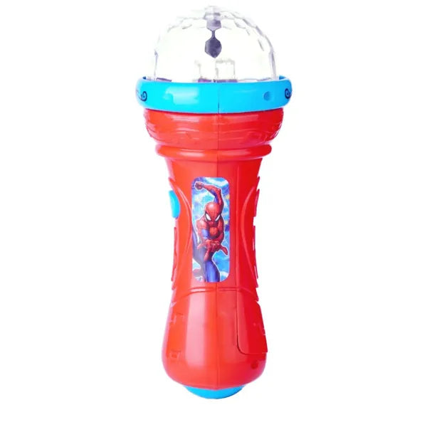 Kriiddaank Spider Man Microphone Battery Operated Learning Development Toy for Toddlers Fun Educational Toy for Kids Safe Engaging Interactive Play Fun Toy Best Gift for Boys and Girls Best Gift for Birthday Special Occasions Multicolour