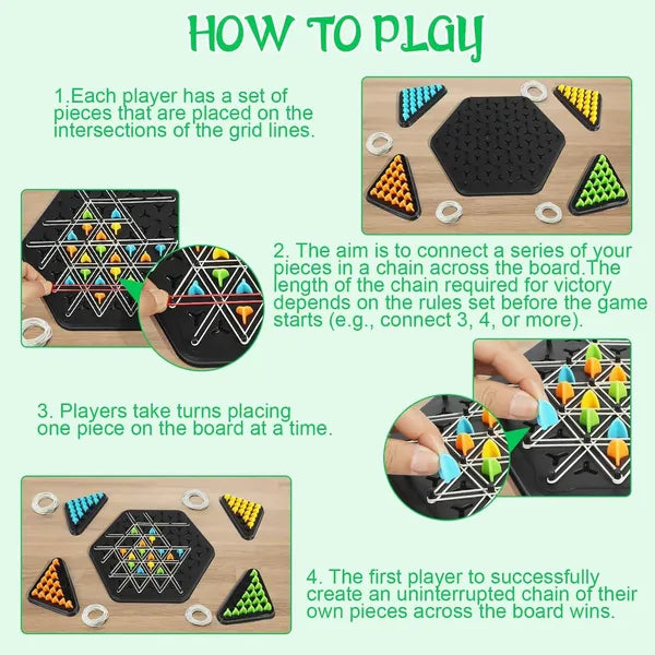 Puzzle Geometry Chess Board Game, Multiplayer Strategy Game for Ages 6+, Educational Spatial Learning with Coloured Game Pieces