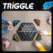 Puzzle Geometry Chess Board Game, Multiplayer Strategy Game for Ages 6+, Educational Spatial Learning with Coloured Game Pieces