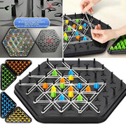 Puzzle Geometry Chess Board Game, Multiplayer Strategy Game for Ages 6+, Educational Spatial Learning with Coloured Game Pieces