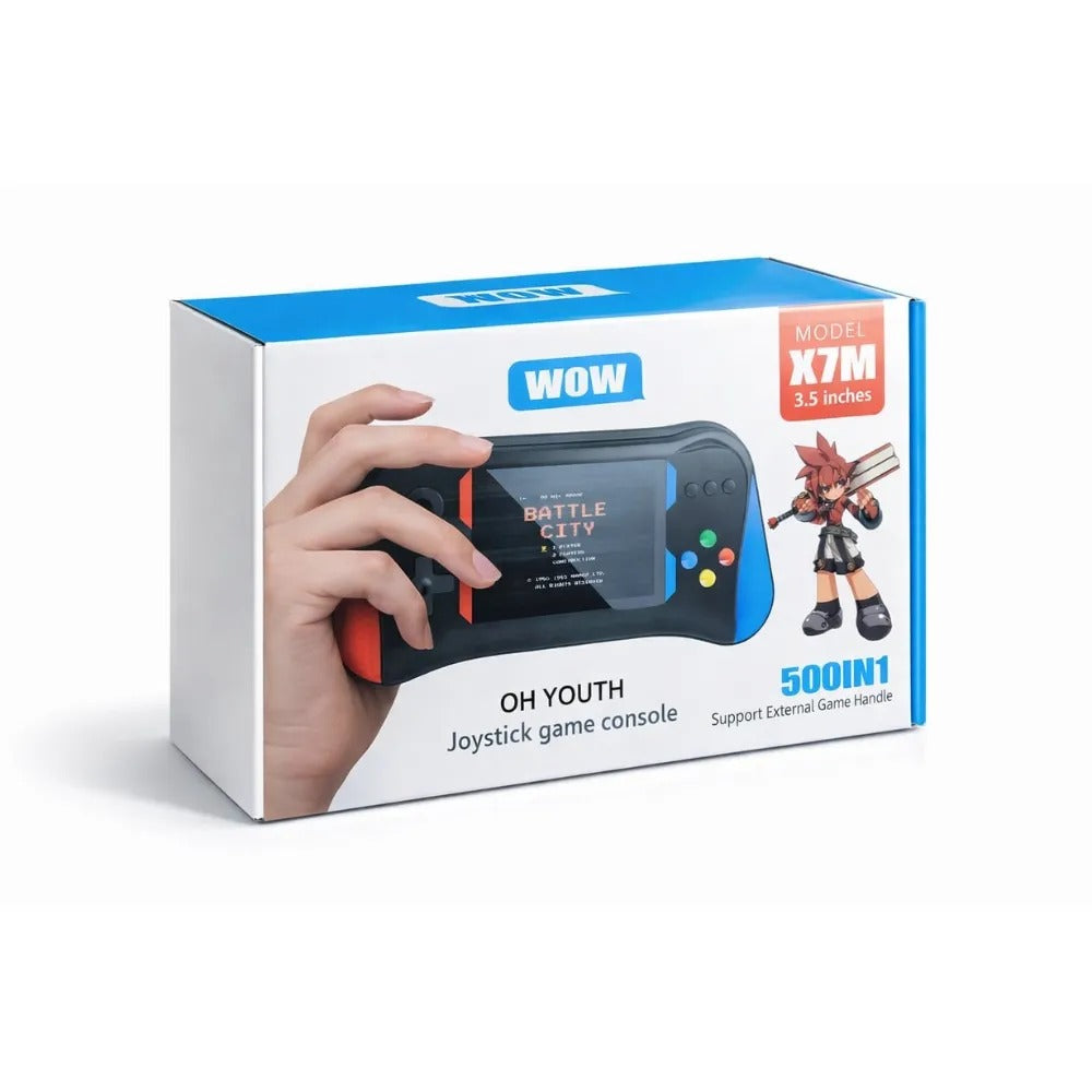 X7M Handheld Gaming Console with Controller | 3.5” Display | TV Connectivity Handheld Gaming Console (Multicolor)