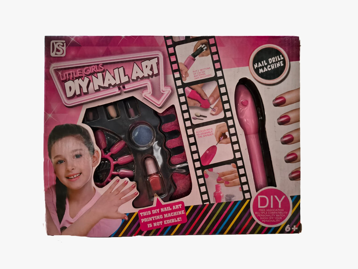 Nail Art, Parlour Set, DIY Kit, Art and Craft Set for Kids, Learning, Fun & Engaging Activity for Childrens,Multicolor, Gift Set for Kids, Age 6+ Years