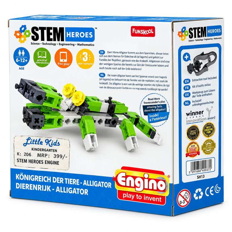 Engino STEM Heroes – Alligator Building Set