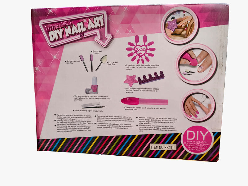 Nail Art, Parlour Set, DIY Kit, Art and Craft Set for Kids, Learning, Fun & Engaging Activity for Childrens,Multicolor, Gift Set for Kids, Age 6+ Years