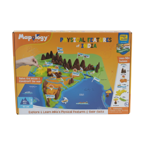 Imagimake Mapology – Political & Physical World Map Puzzle, Learn World Map Puzzle with Flags & Capitals, Educational Toy – Puzzles for Kids for Age 5 Years+, Best Gift for Boys & Girls